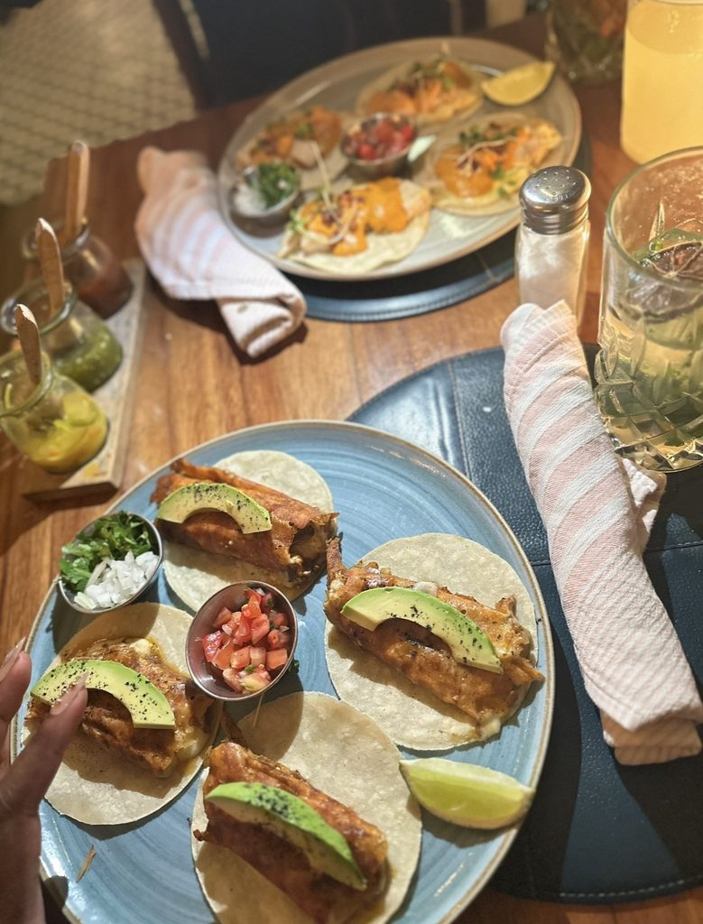 fish tacos at Frida's
